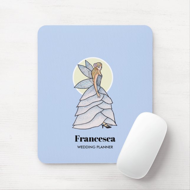 Fairy Princess Petals Fashion Illustration Mouse Pad (With Mouse)