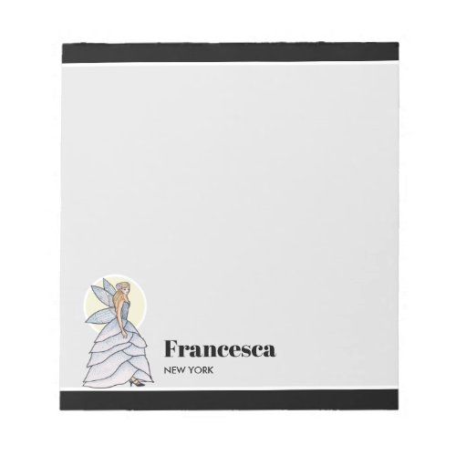 Fairy Princess Petals Fashion Illustration Notepad