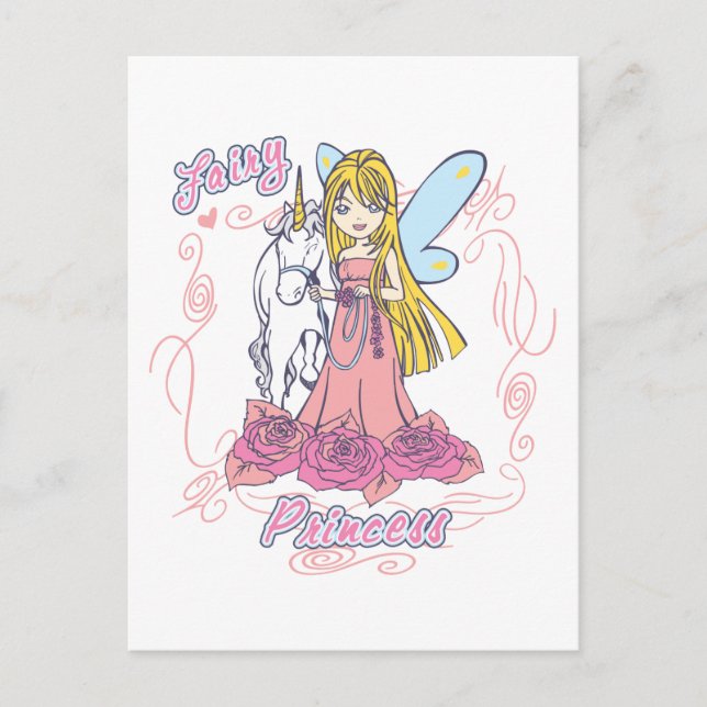 Fairy Princess Toddler Baby Postcard (Front)