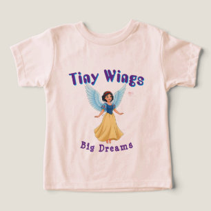 Fairy Princess With Blue Wings And Yellow Dress 🧚 Toddler T-shirt