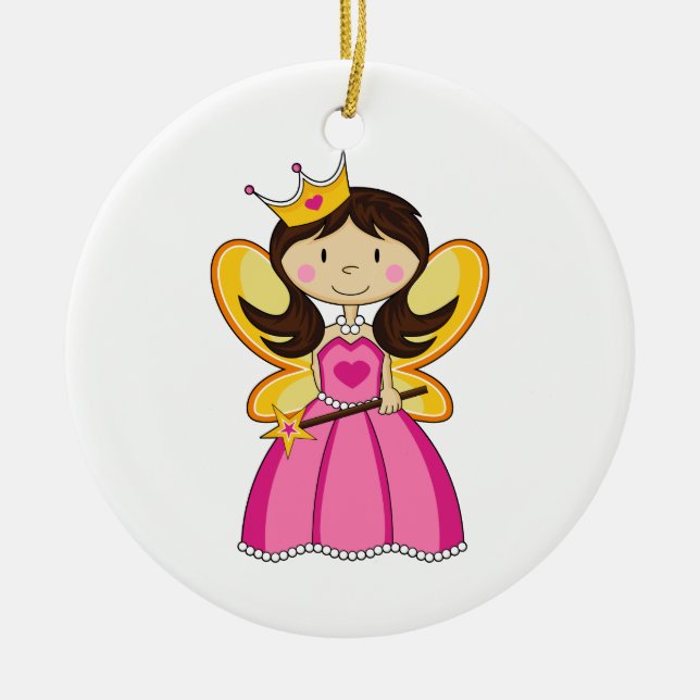 Fairy Princess with Wand Ornament (Front)