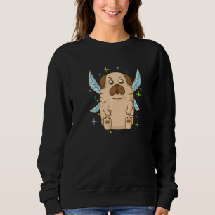 Fairy Pug with magic Wand Sweatshirt