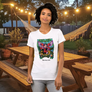 Fairy Purple Red Mushroom Gothic T-Shirt