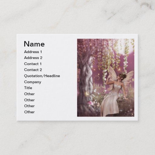 Customizable Fairy Queen Business Card