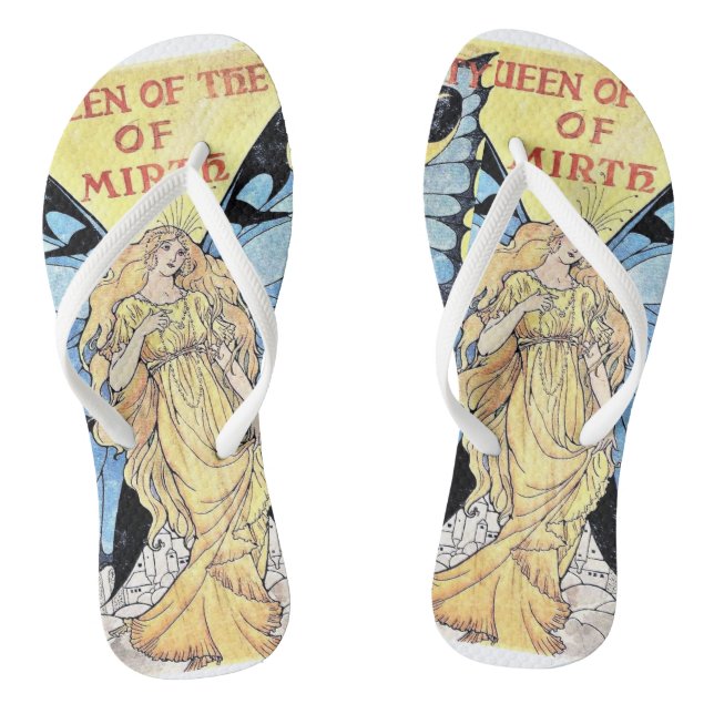 Fairy Queen Summer Flip Flops (Footbed)