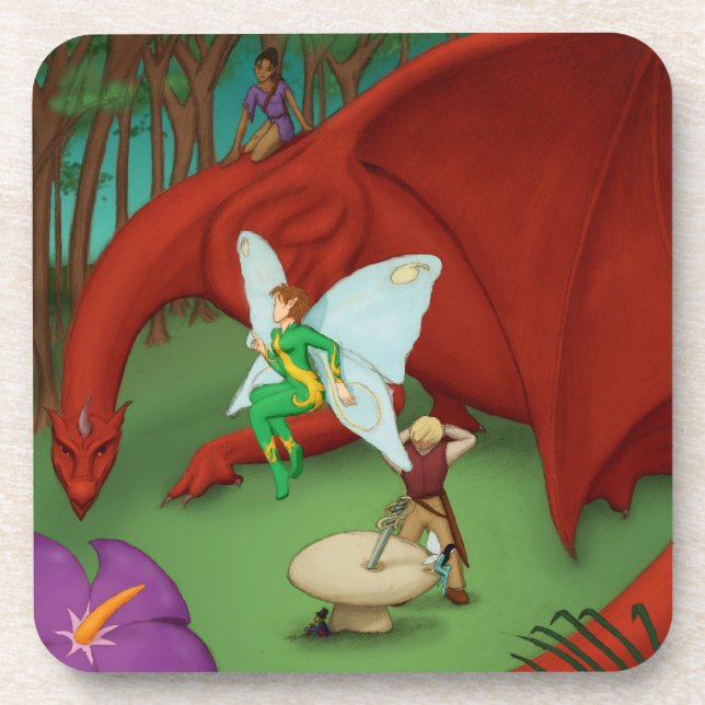 Fairy Quest Beverage Coaster (Front)