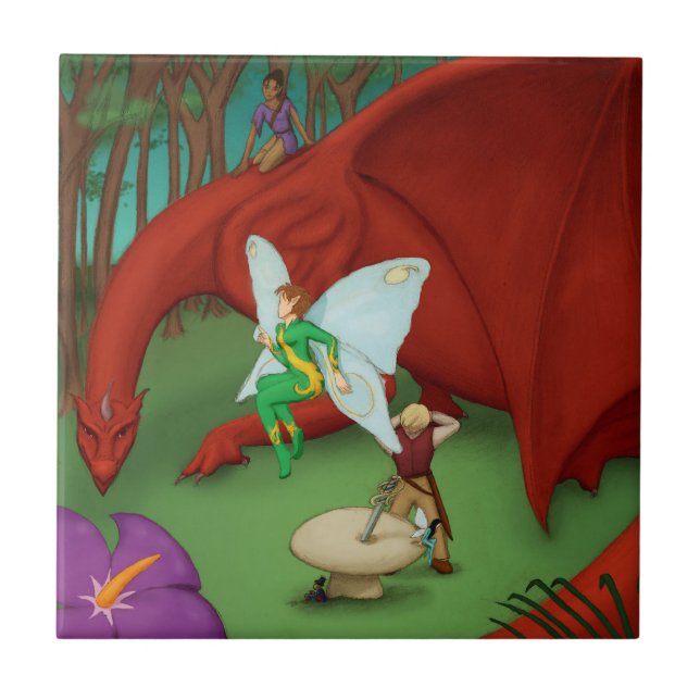 Fairy Quest Ceramic Tile (Front)