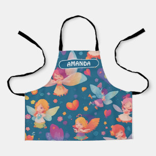 Fairy Rainbow Colorful Personalized Pattern Apron