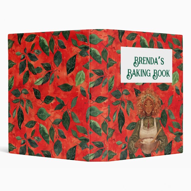Fairy Recipe Book 3 Ring Binder (Background)
