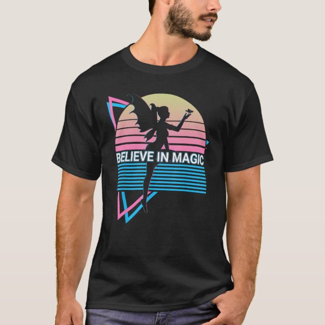 Fairy Retro Believe In Magic T-Shirt (Front)