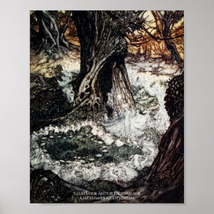 Fairy Ring Midsummer Night's Dream Arthur Rackham Poster