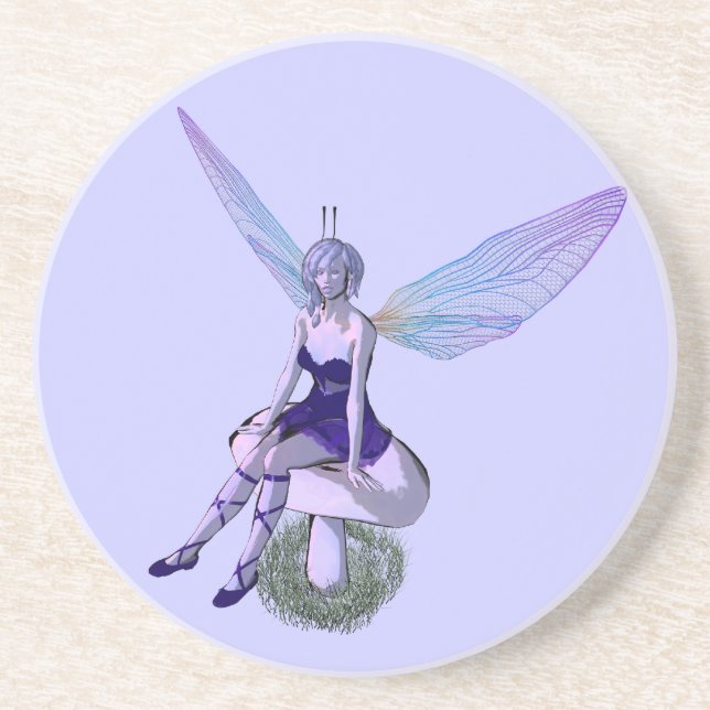 Fairy Sandstone Drink Coaster (Front)