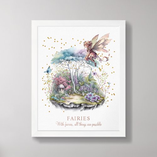 Fairy Saying framed art