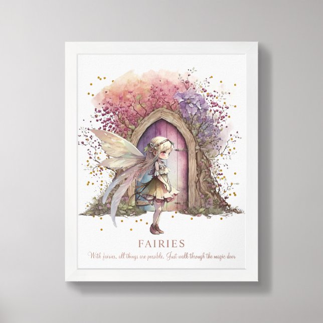 Fairy Saying framed art (Framed Front)