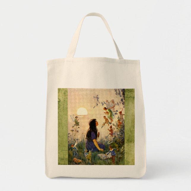 Fairy Secrets - Antique Postcard Tote (Front)