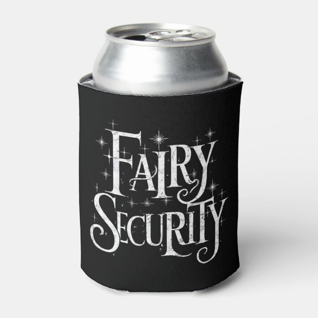 Fairy Security Funny Halloween Costume  Can Cooler (Can Front)