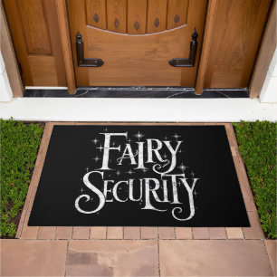 Fairy Security Funny Halloween Costume Doormat