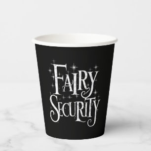 Fairy Security Funny Halloween Costume Paper Cups