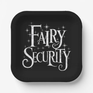 Fairy Security Funny Halloween Costume Paper Plates