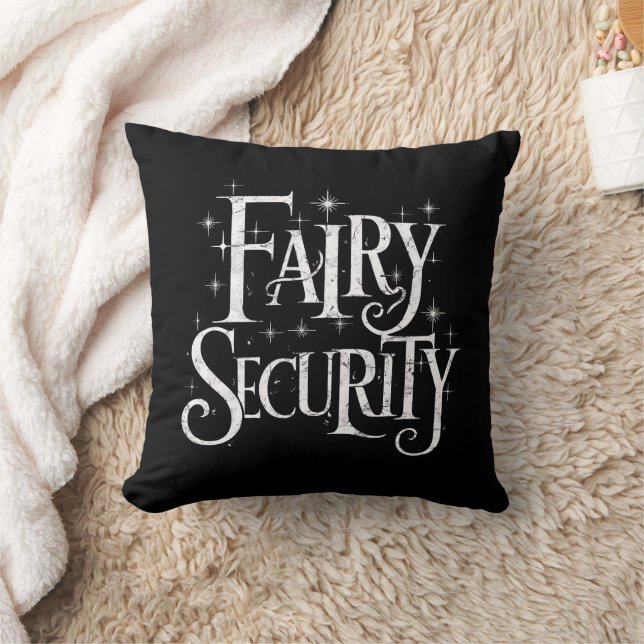 Fairy Security Funny Halloween Costume  Throw Pillow (Blanket)