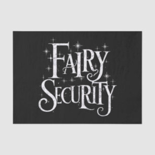Fairy Security Funny Halloween Costume  Tissue Paper