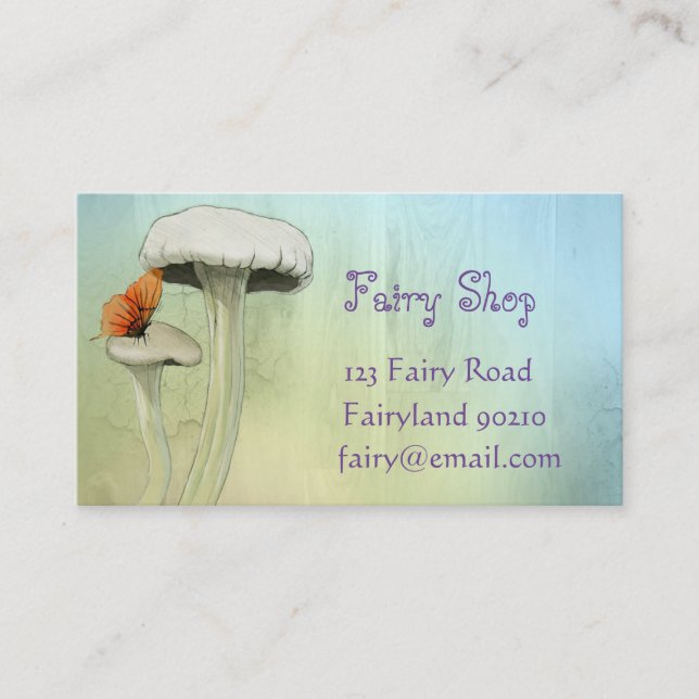 Fairy Shop fairy products new age Business Card (Front)