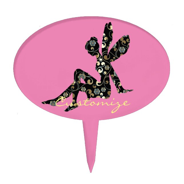 Fairy Silhouette Thunder_Cove Cake Topper (Front)
