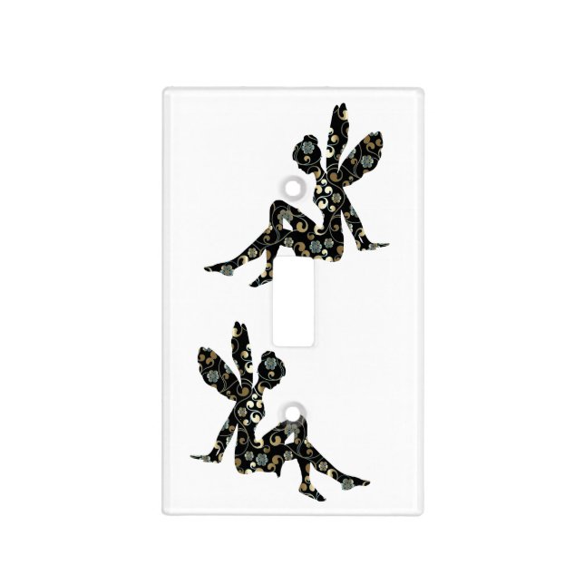 Fairy Silhouette Thunder_Cove Light Switch Cover (Front)