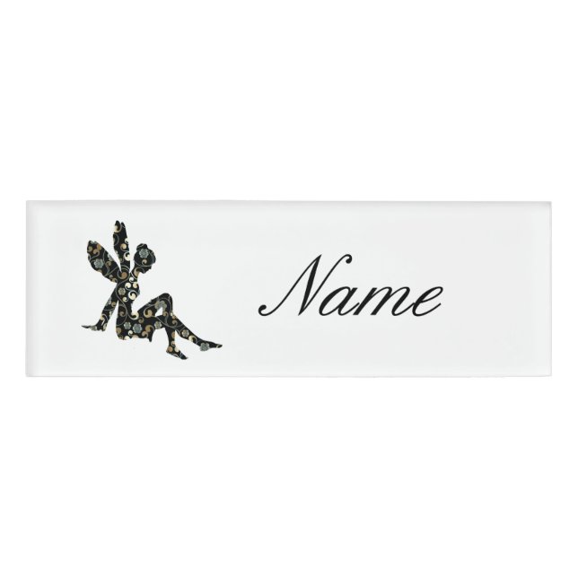 Fairy Silhouette Thunder_Cove Name Tag (Front)