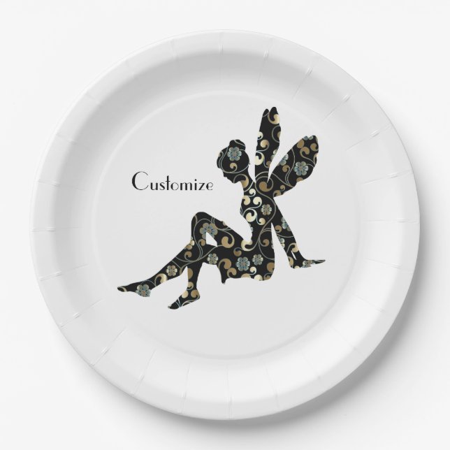 Fairy Silhouette Thunder_Cove   Paper Plates (Front)