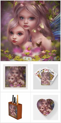 Fairy Sister Amongst the Flowers