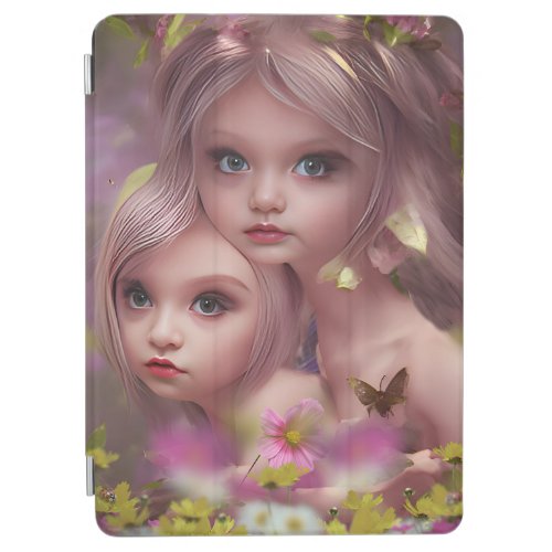 Fairy Sisters Amongst the Flowers in the Forest iPad Air Cover