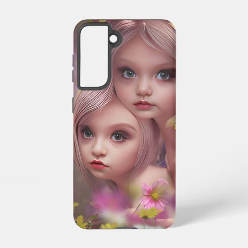 Fairy Sisters Amongst the Flowers in the Forest Samsung Galaxy S21 Case