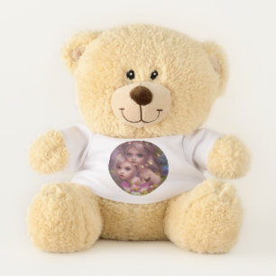 Fairy Sisters Amongst the Flowers in the Forest Teddy Bear