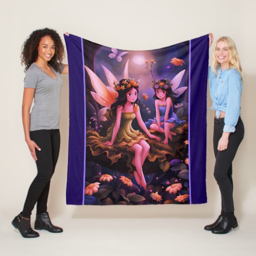 Fairy Sisters Fleece Blanket