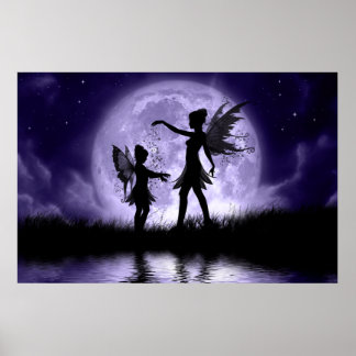 Fairy Sisters Large Poster