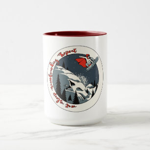 Fairy Snowboarder – Eat Sleep Snowboard Repeat Win Mug