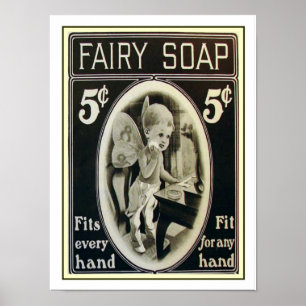 Fairy Soap Vintage Ad Print 12 x 16
