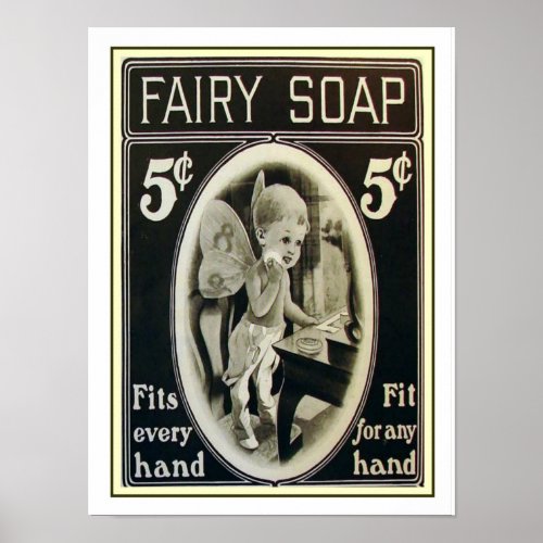 Fairy Soap Vintage Ad Print 12 x 16