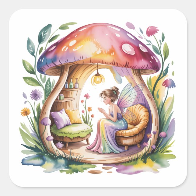 Fairy Square Sticker (Front)