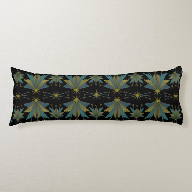 Fairy Stars Black Body Pillow (Front)