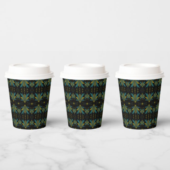 Fairy Stars Black Paper Cups (Multi)
