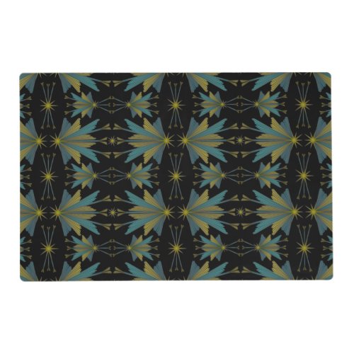 Fairy Stars Black Wipeable Placemat