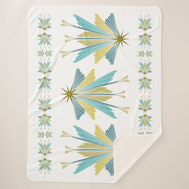 Fairy Stars Large Sherpa Blanket (Front)