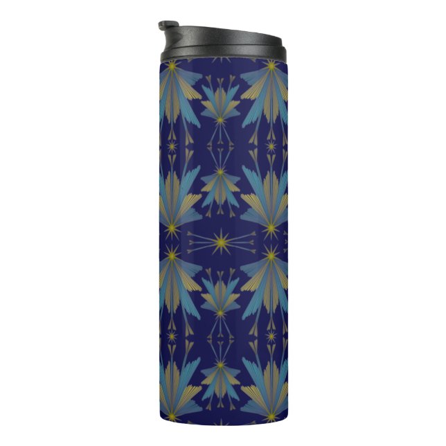 Fairy Stars Navy Thermal Travel Tumbler (Rotated Right)