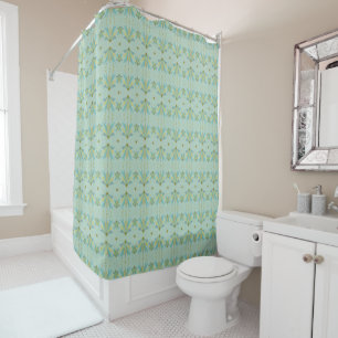 Fairy Stars Pistachio Shower Curtain