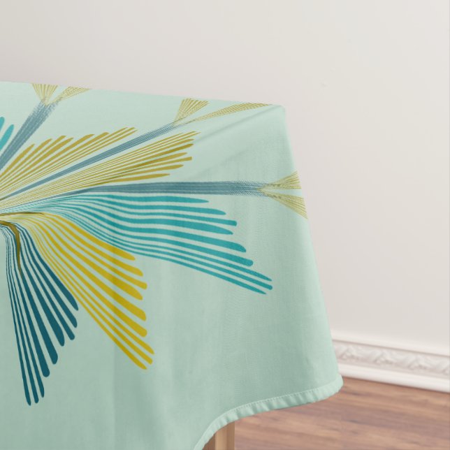 Fairy Stars Pistachio Tablecloth (3 Sizes) (In Situ)