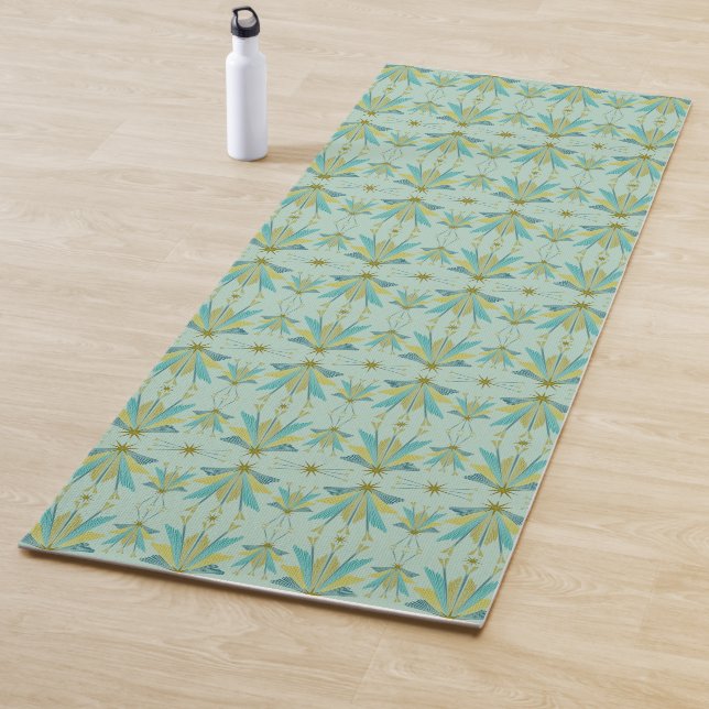 Fairy Stars Pistachio Yoga Mat (In Situ)