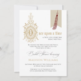 Fairy Story Book One Upon a Time Bridal Shower Invitation