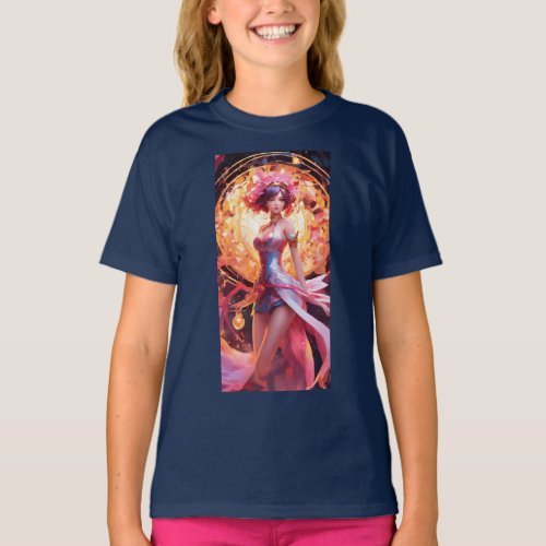 Fairy style design kids girls tshirt T_Shirt